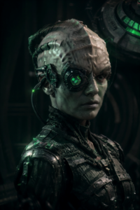 Borg klingonischer Abstammung (KI-generiert mit epicphotogasm_lastUnicorn von warziver)
