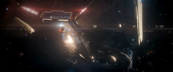 U.S.S. Discovery in "Project Daedalus" (Szenenbild: "Discovery" 2x09, CBS)