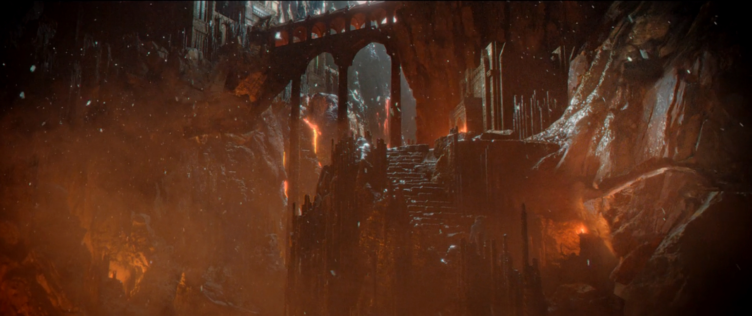 Das klingonische Kloster auf Borteh in "Through the Valley of Shadows" (Szenenfoto: CBS).