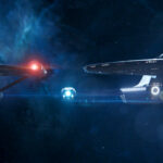 Enterprise und Discovery in “Such Sweet Sorrow” (Szenenbild: “Discovery” 2×13, CBS)