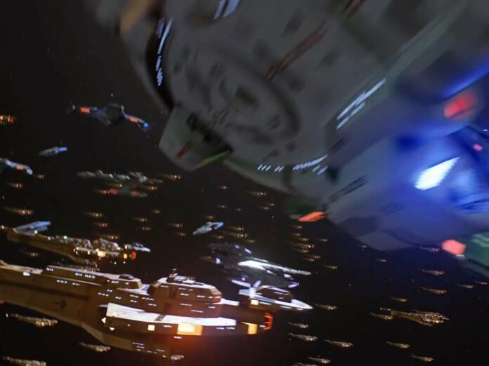 Die letzte Schlacht aus "What You Leave Behind" ("Deep Space Nine" 7x25, Render: the IRML, YouTube)