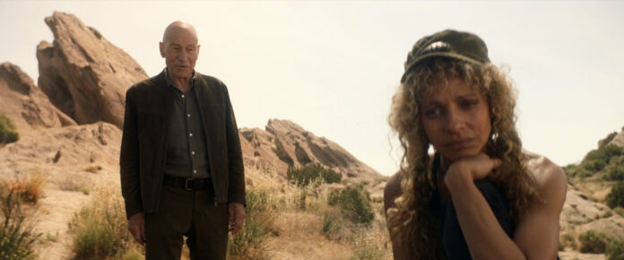 Picard und Musiker in "The End is the Beginning" (Szenenbild: CBS)