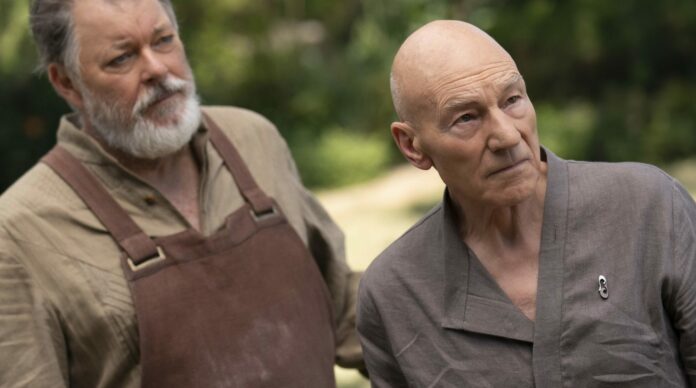 Picard und Riker in Star Trek Picard, Staffel 1, Episode 7