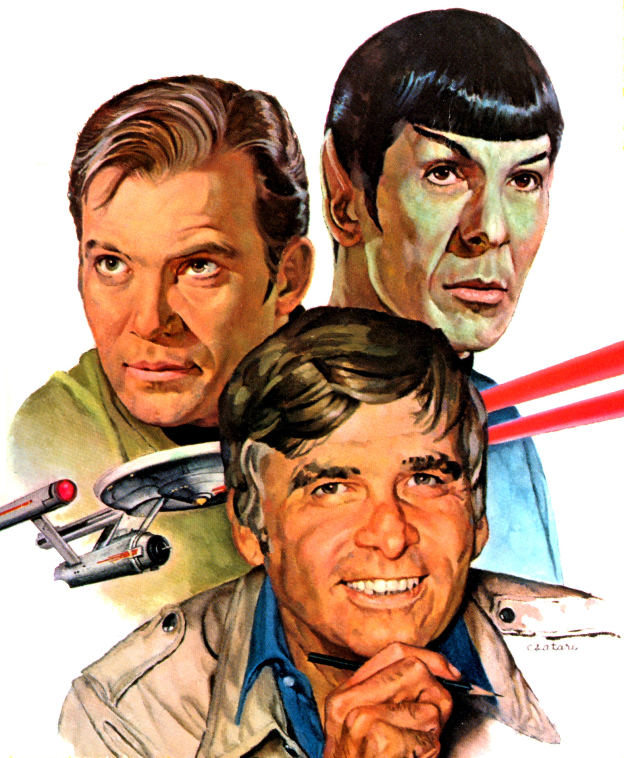 Kirk, Spock und Gene Roddenberry