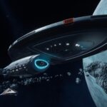 U.S.S. Voyager in einem Asteroidengürtel