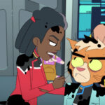 Freeman und T’Ana in “Second Contact” (Bild: ViacomCBS)