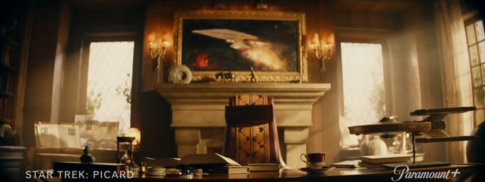 Picards Schreibtisch im Teasertrailer für Star Trek: Picard Season 2 (Bild: ViacomCBS)