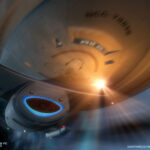 U.S.S. Voyager feuert im Slipstream Torpedos auf die Dauntless in “Hope and Fear”