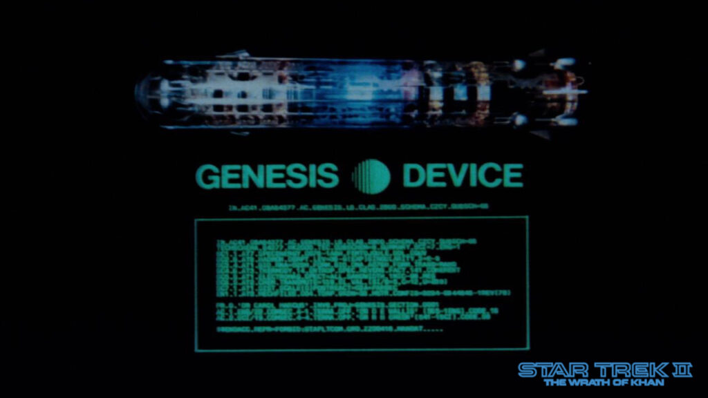 Der Genesis-Torpedo aus "Star Trek II: The Wrath of Khan"