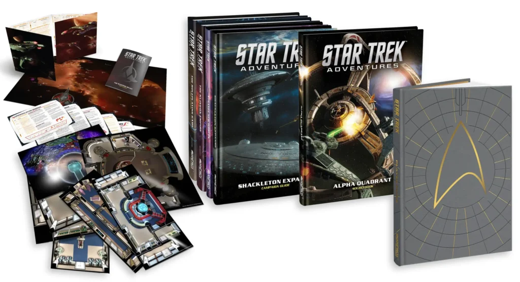 Einige Rollenspielbücher und Spielhilfen aus "Star Trek Adventures"