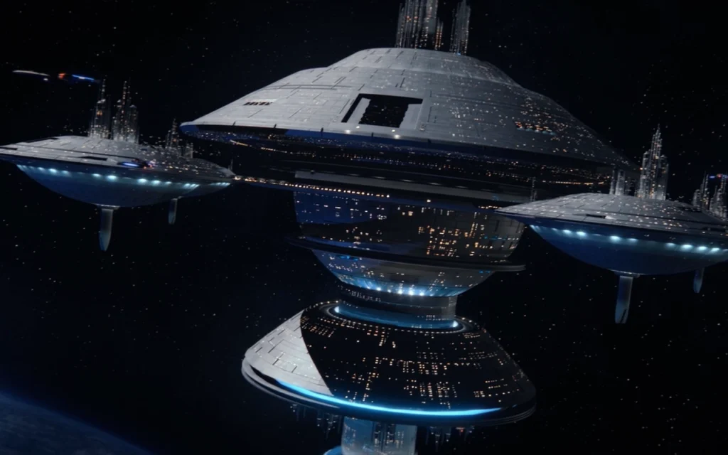 Das Raumdock in "The Next Generation" (Szenenfoto: Paramount)