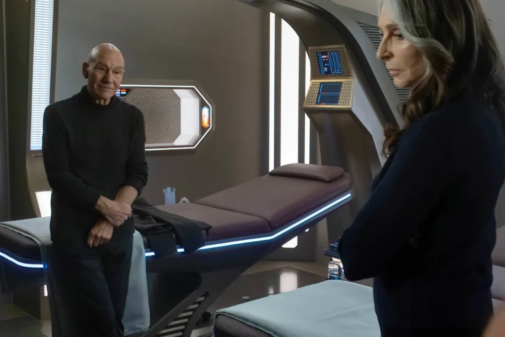 Kurzrezension: Star Trek: Picard 3x03 - "Seventeen Seconds" 3 Picard und Chrusher in "Seventeen Seconds" (Szenenphoto: Paramount)