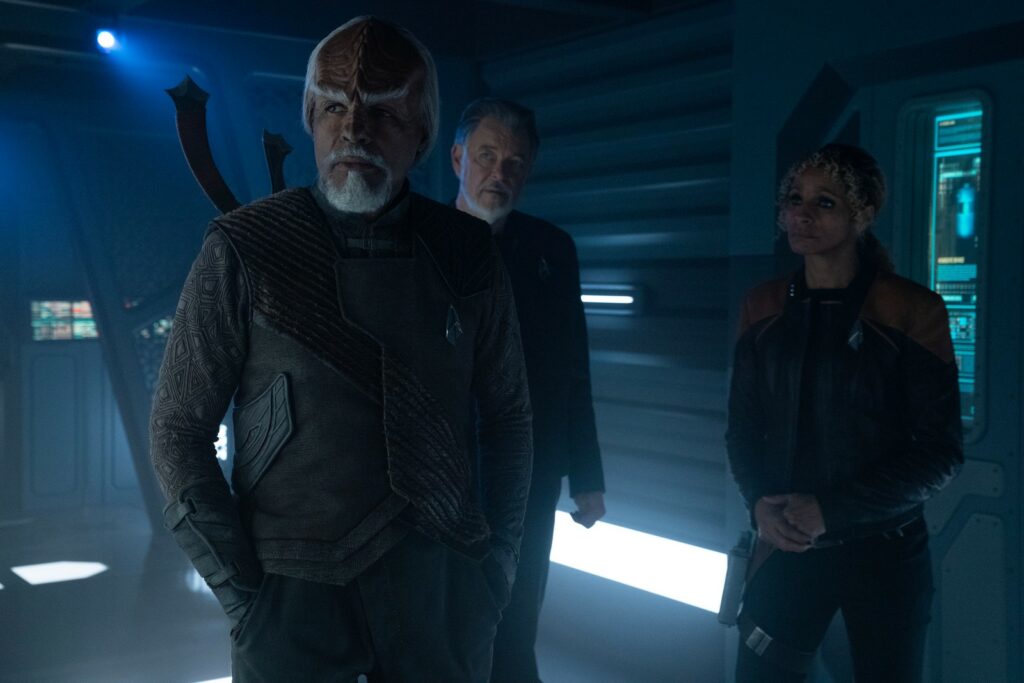 "Star Trek: Picard", 3x06 -- Worf, Raffi und Will im Gespräch