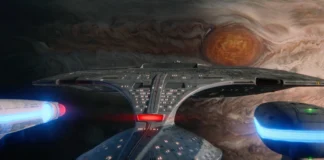 Kurzrezension: Star Trek: Picard 3×10 – “The Last Generation” Die Enterprise-D in "The Last Generation" (Szenenphoto: Paramount)