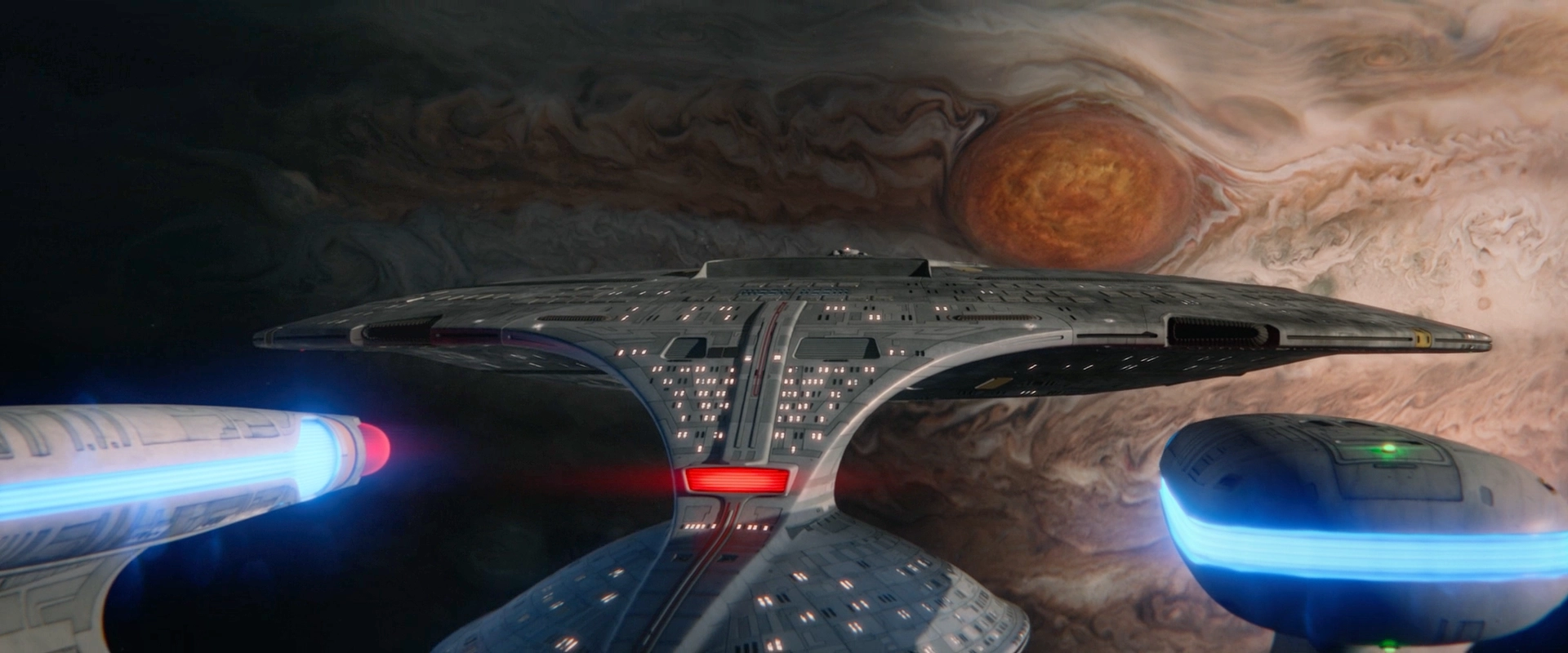 Die Enterprise-D in "The Last Generation" (Szenenphoto: Paramount)
