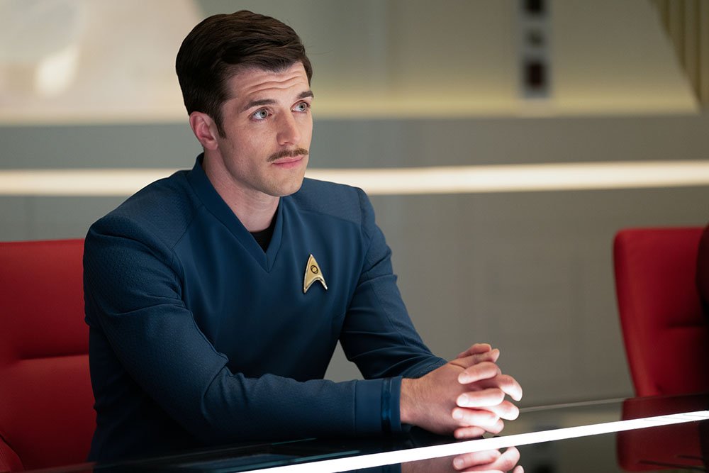 Wil Wheaton im Interview mit Paul Wesley über Kirk in "Strange New Worlds" 41 Dan Jeannotte als Samuel Kirk