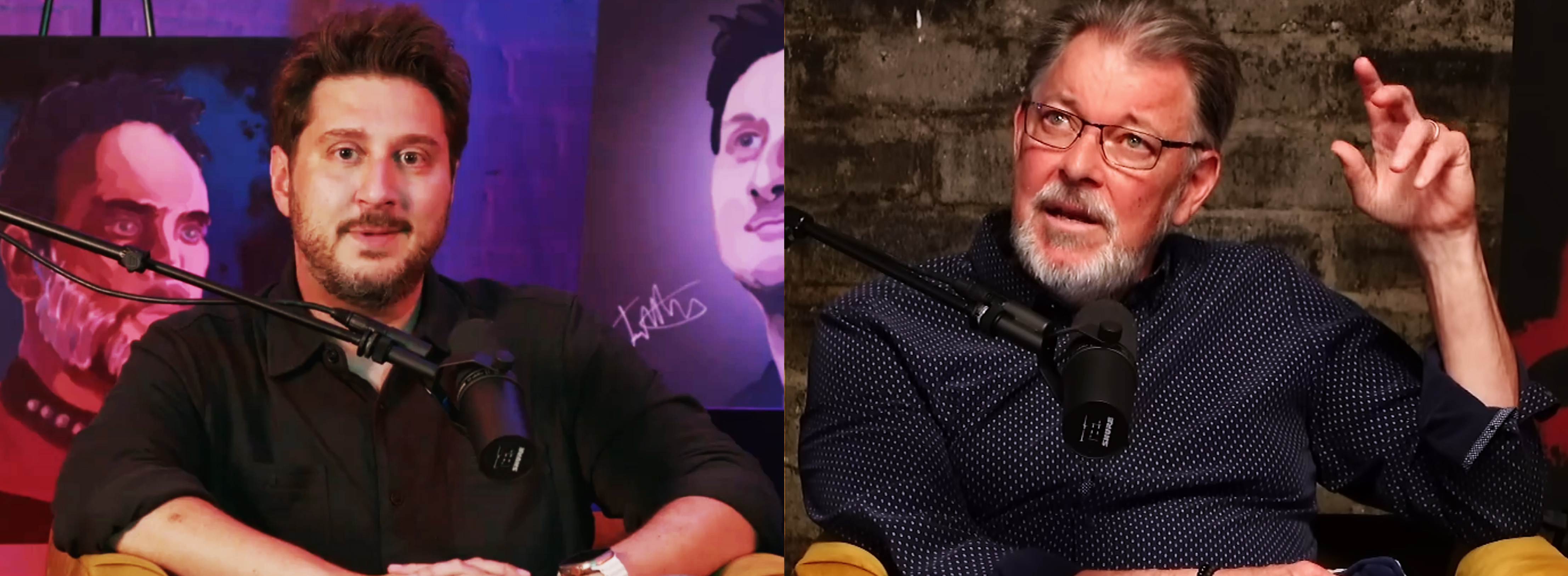 Terry Matalas & Jonathan Frakes in der Shuttlepod Show