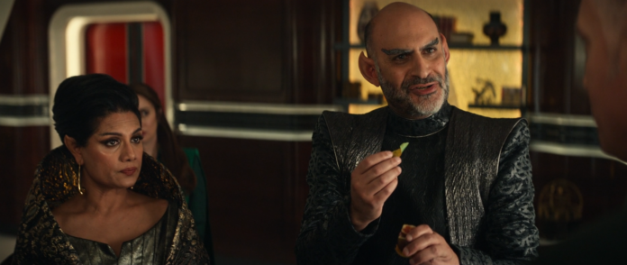 Vater von T'Pring, Pantoffelheld Sevet (Bild: Paramount+)