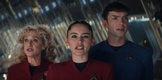 Preview: “Subspace Rhapsody” (“Star Trek: Strange New Worlds”, 2×09) "Star Trek: Strange New Worlds", Musical-Episode (2x09), Pelia, La'an, Spock (Bild: Paramount+)