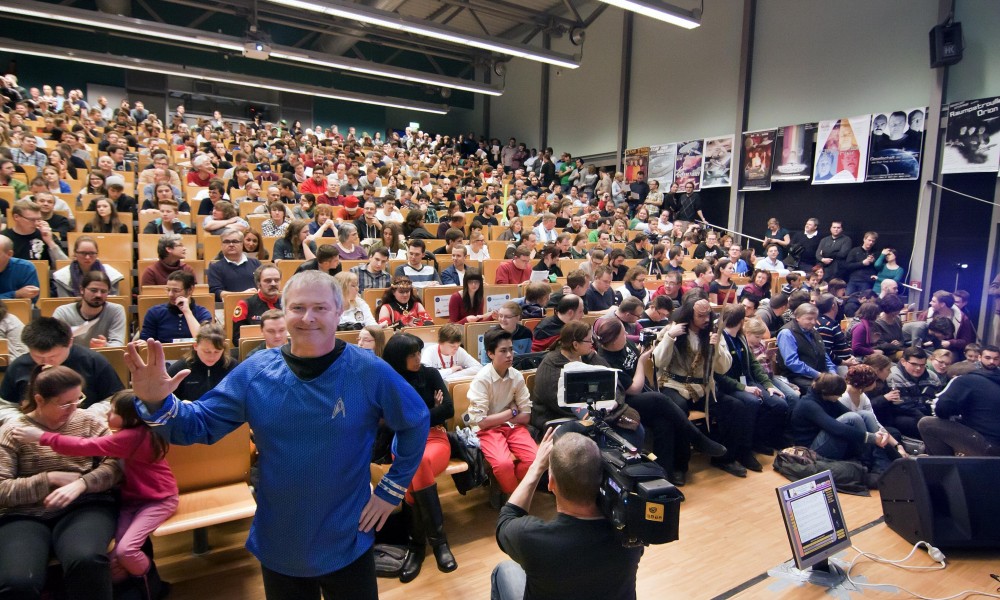 "Star Trek"-Vorlesung: Hubert Zitt im Hörsaal in Zweibrücken (2013)