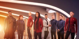 Kurzrezension: Star Trek: Discovery 5×01 – “Red Directive” & 5×02 “Under The Twin Moons” Promo-Bild der Besetzung von "Star Trek: Discovery" Staffel 5 (Photo: Paramount+/CBS Studios)