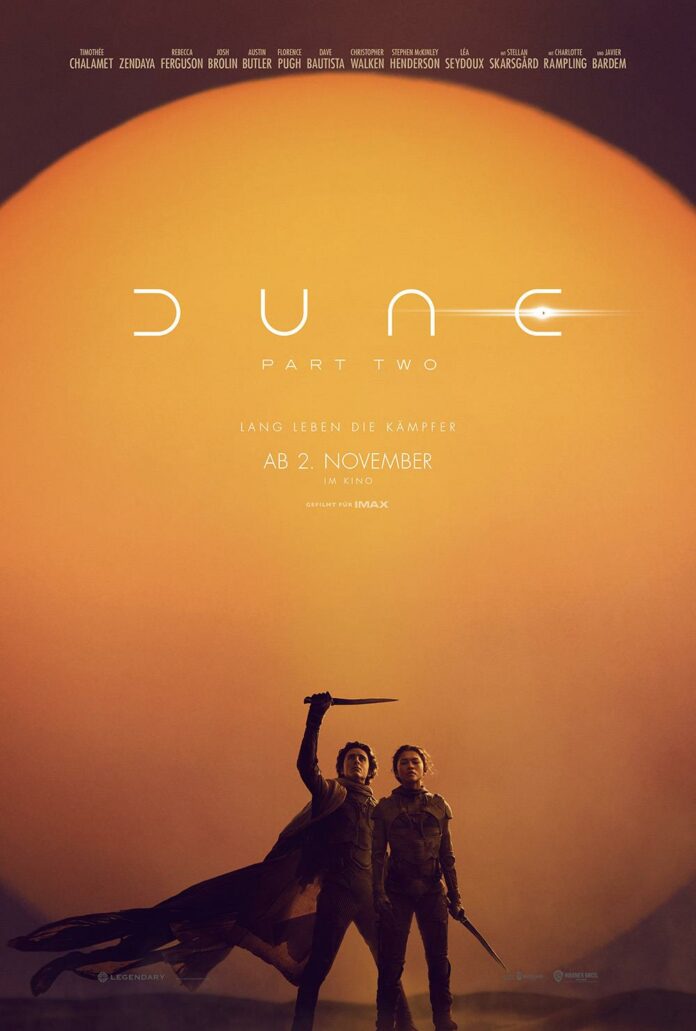 Dune Part 2 Plakat (Copyright: © 2023 Warner Bros. Entertainment Inc. All Rights Reserved.)