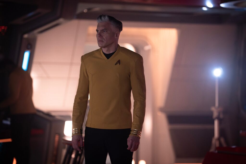 Kurzrezension: "Star Trek: Strange New Worlds" 3x06 - "The Sehlat Who Ate Its Tail" 3 Pike in "The Sehlat Who Ate Its Tail" (Photo: Marni Grossman/Paramount+)
