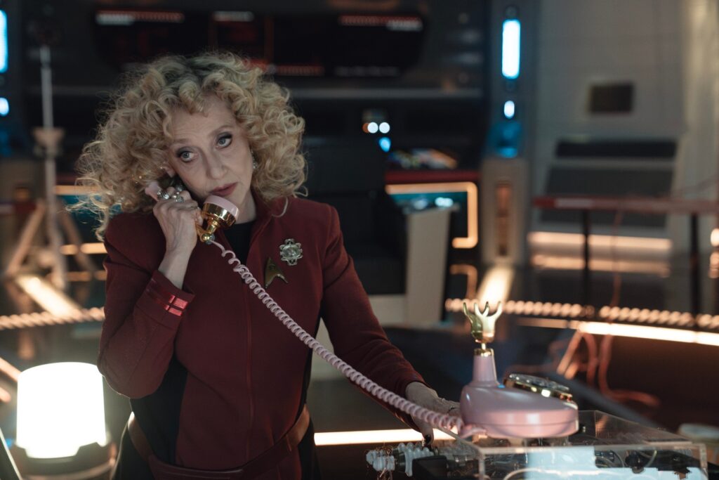 Kurzrezension: "Star Trek: Strange New Worlds" 3x06 - "The Sehlat Who Ate Its Tail" 5 Pelia in "The Sehlat Who Ate Its Tail" (Photo: Marni Grossman/Paramount+)