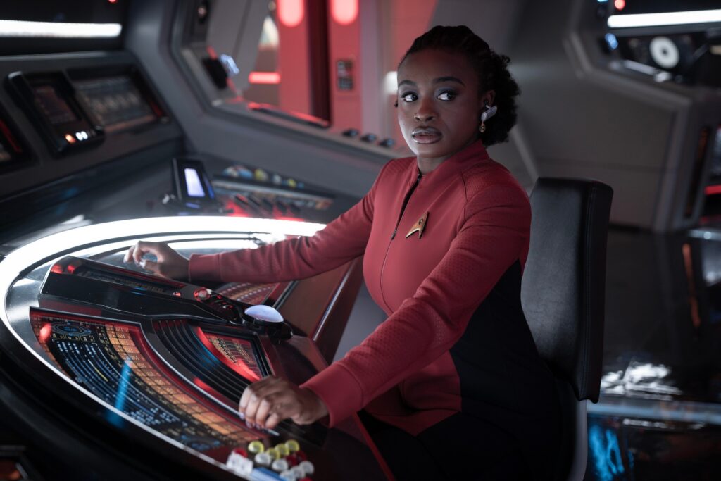 Kurzrezension: "Star Trek: Strange New Worlds" 3x07 – "What is Starfleet?" 2 Uhura in "What is Starfleet?" (Photo: Marni Grossman/Paramount+)
