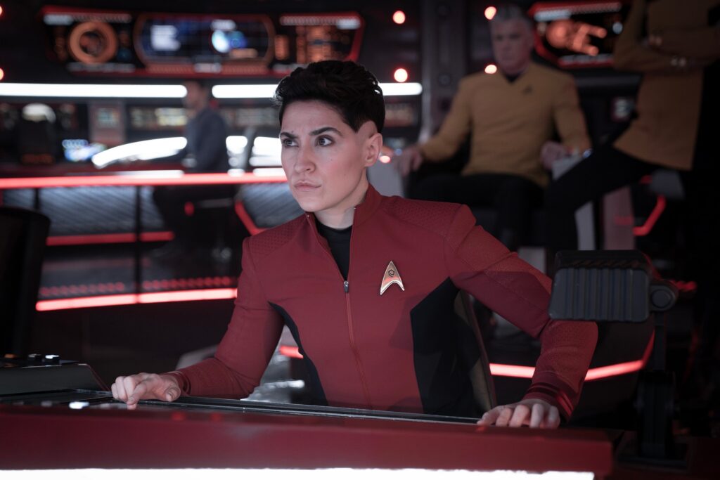 Kurzrezension: "Star Trek: Strange New Worlds" 3x07 – "What is Starfleet?" 3 Ortegas in "What is Starfleet?" (Photo: Marni Grossman/Paramount+)