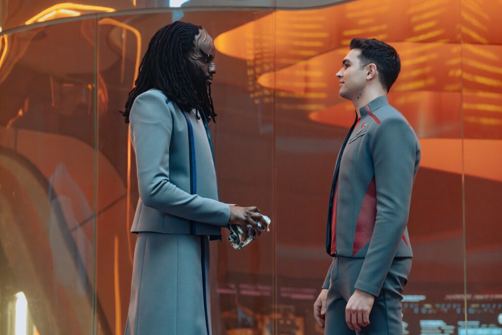 Kraag und Reymi in "Ko'Zeine" (Photo: Michael Gibson/Paramount+)