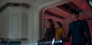 Zweitrezension: “Strange New Worlds 4×02 – Der Griffin-Vorfall” Noonien-Singh, Kirk und Spock in "The Griffin Incident" (Photo: Jan Thijs/Paramount+)