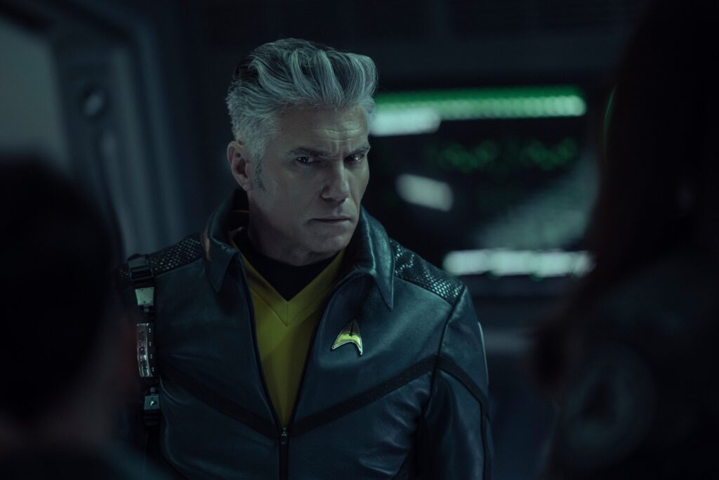 Rezension: Star Trek: Strange New Worlds 4×02 – "Der Griffin-Vorfall" 5 Pike in "The Griffin Incident" (Photo: Jan Thijs/Paramount+)