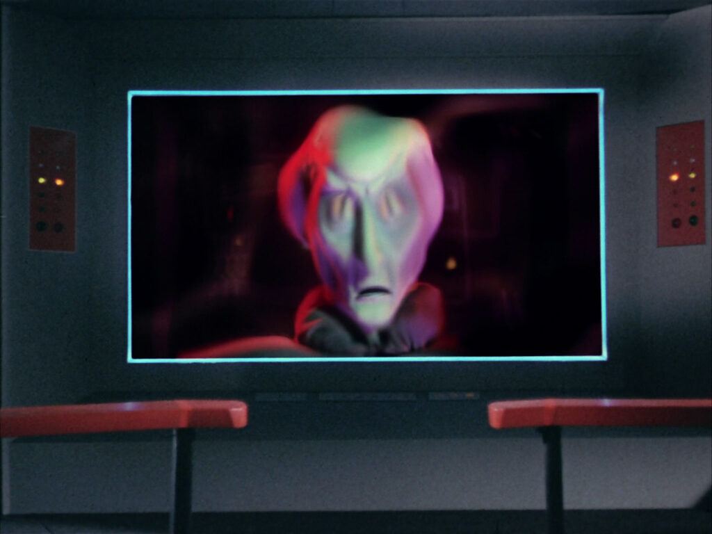 Baloks Avatar in "The Corbomite Maneuver" (Szenenbild: Jerry Finnerman/CBS Television Distribution)