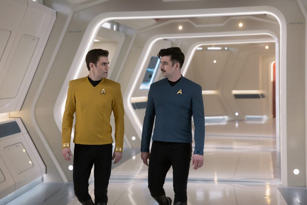 Kurzrezension: "Star Trek: Strange New Worlds" - 4x08 "Orders of Magnitude" 4 James und Samuel Kirk in "Orders of Magnitude" (Photo: Jan Thijs/Paramount+)
